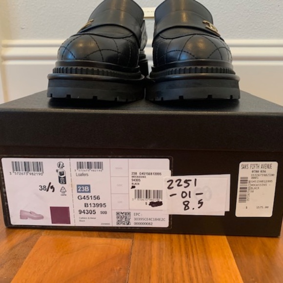 Chanel Interlocking & Quilted PatternCC Logo Loafers Women's Size: 8.5 | IT 38.5 - Picture 2 of 14